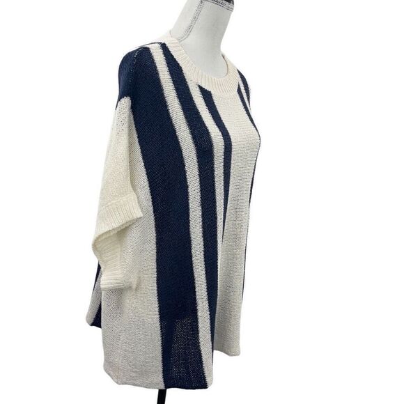 Mud Pie Addy Women's Stripe Knit Pullover - Picture 2 of 10